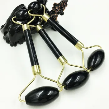 

Fashion Natural Jade Beauty Facial Massage Double Heads Jade Roller Eye Face Lift Relax Slimming Tools Health Care Neck Massager