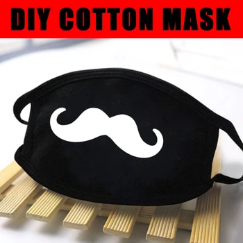 

Black Cotton Mouth Cartoon Print Print Adventure Planets Colour Black Bilayer Winter Women Mask Anti-bacterial Dust Cartoon Mout