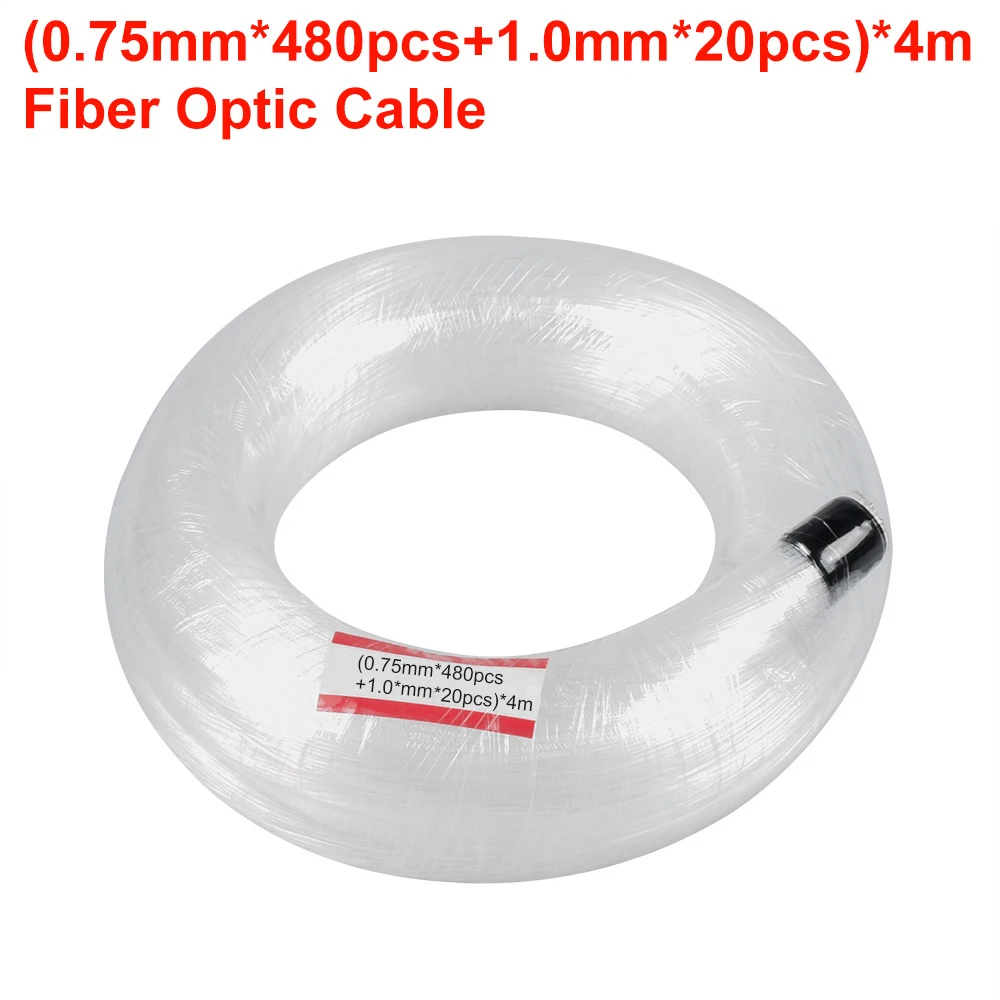 Plastic Fiber Optic Cable Lighting Fiber Optic Cable Glow Light 4m