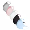 5pcs Ice Silk Cotton Face Mask For Adult Reusable Mascarillas Face Protect Mask Breathable Outdoor Solid Mouth Cover Masks 2