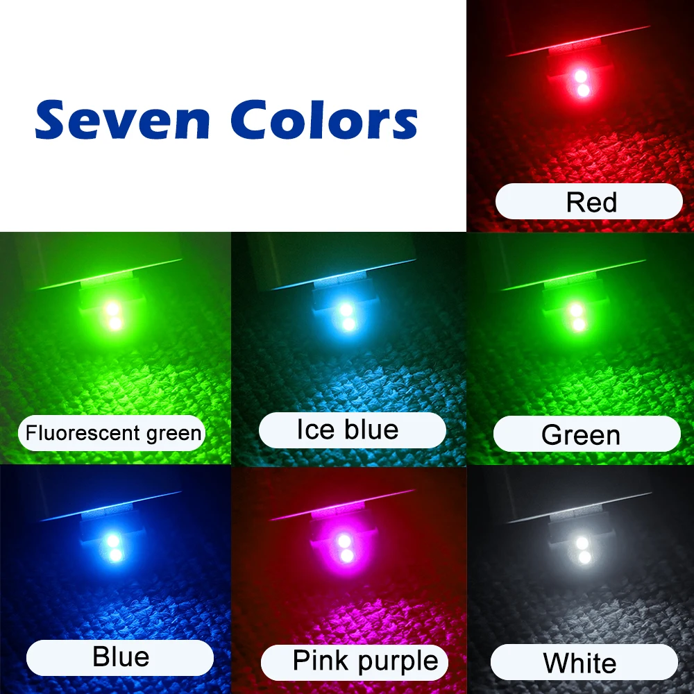 รูปสินค้า โคมไฟ LED สีสันสดใส ตกแต่งรถสไตล์คุณ