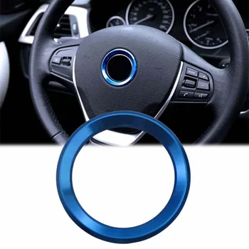 

Blue 1* Steering Wheel Emblem ring Logo Cover For BMW X1 X3 Accessories