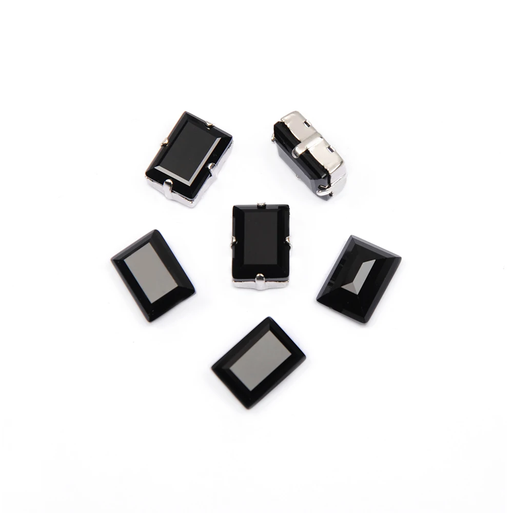 CTPA3bI 4527 Jet Step Cut Black Gems Accessories Stones DIY Sewing Crystal Rhinestones Strass Diamond For Jewelry Garment Bags | Дом и сад