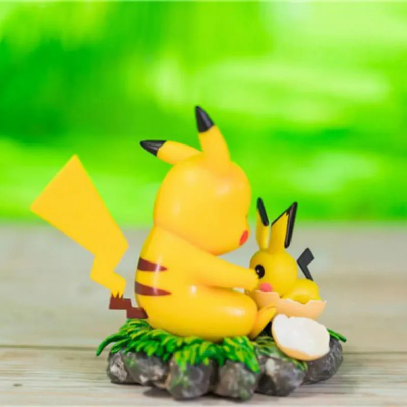 Takara Tomy Pokemon Hatch Eggs Pikachu Doll Toys Action Figure TechnicalMaterial: PVC 12cm