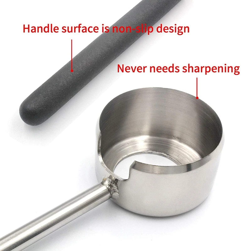 Coconut Bottle Opener for Young and Mature Coconuts Coconut Tool Set with Hammer and Stainless Steel Knife to Remove Meat
