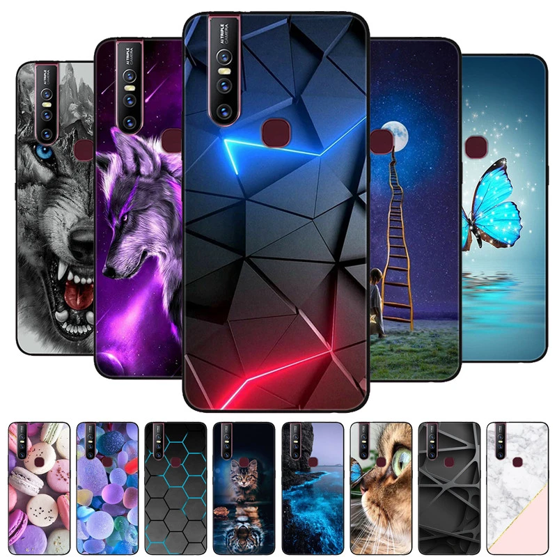 iphone pouch For VIVO V15 Pro Case Silicon Back Cover Phone Case for VIVO V15 Pro V15Pro V 15 1819 Cases Soft bumper coque VIVOV15 Pro 1818 mobile phone case with belt loop