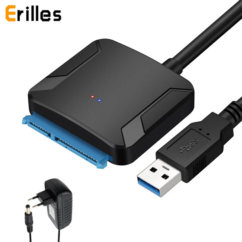 

USB 3.0 To Sata III Adapter Cable For Samsung Seagate WD 2.5 3.5 inch HDD SSD Fast Data Transmitter Converter USB3.0 SATA 3 Cord