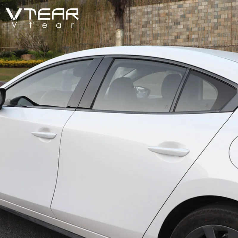 Vtear для мазда Mazda 3 Axela BP 2020 2021автомобильное окно BC Колонка наклейка отделка