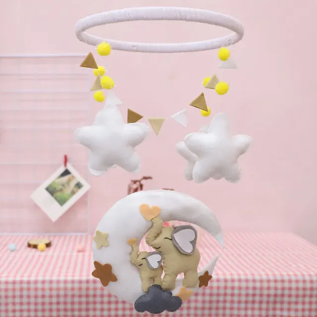 $US $11.30  2019 Hot Diy Handcraft Non-Woven Dream Catcher Felt Making Kit Handmade Elephant Bed Bell Toy For C