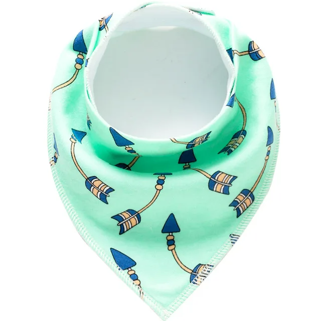 Baby Bibs Triangle scarf Cotton Cartoon Child Baberos Bandana Bib Babador Dribble Bibs Newborn Slabber Absorbent Cloth Bib B47