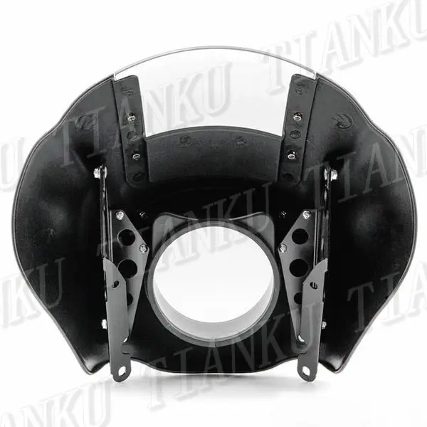 Черный четверть обтекателя прозрачного лобового стекла для Sportster XL883 XL 1200 1988-UP