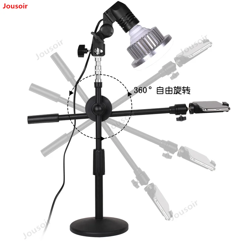 Кронштейн для телефона, подставка, держатель стрелы, супер яркий светодиодный светильник-кольцо, комплект для фотостудии, видео лампа, стол для съемки D50T03 2Y