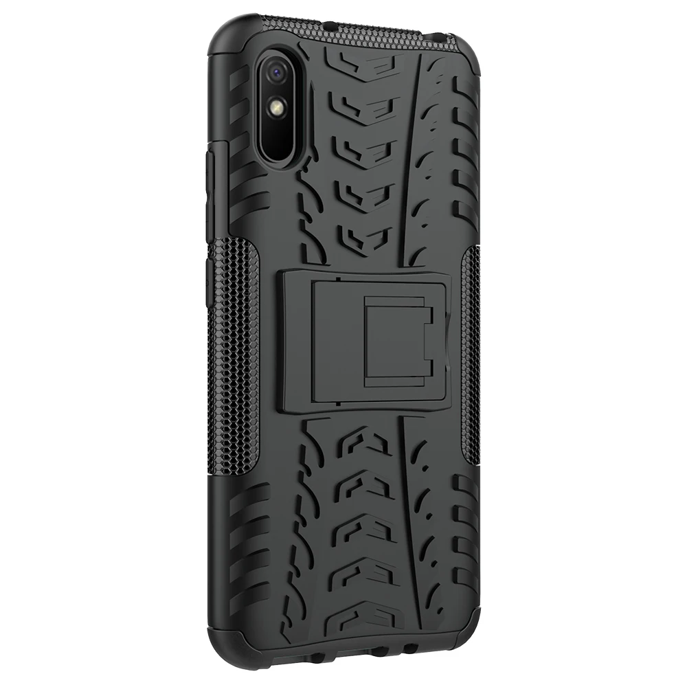 molle phone pouch for Xiaomi Redmi 9A Case Cover Armor Stand Holder Rugged Silicone Shockproof Bumper Case for Xiaomi Redmi 9A 9 A AT i cell phone pouch