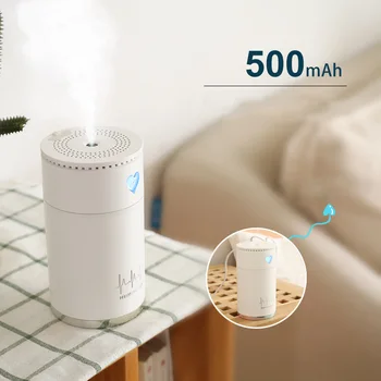 

Mini Air Humidifier Battery Diffuser Aromatherapy Oil Diffuser Rechargeable Humidificator Car Mist Maker Home Office Purifier