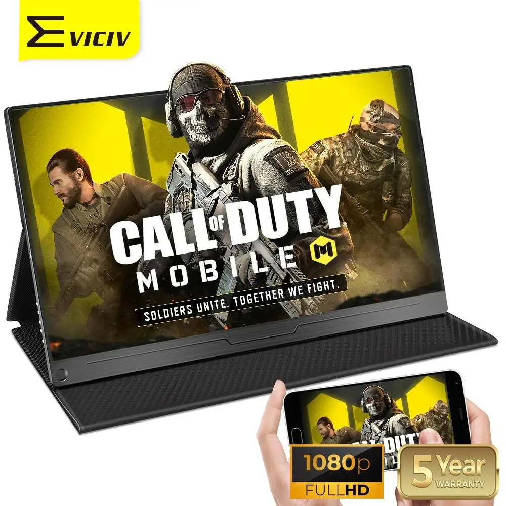 EVICIV 15 6 портативный игровой монитор PS4 Call Of Duty Xbox One Nintendo Switch ноутбук компьютер