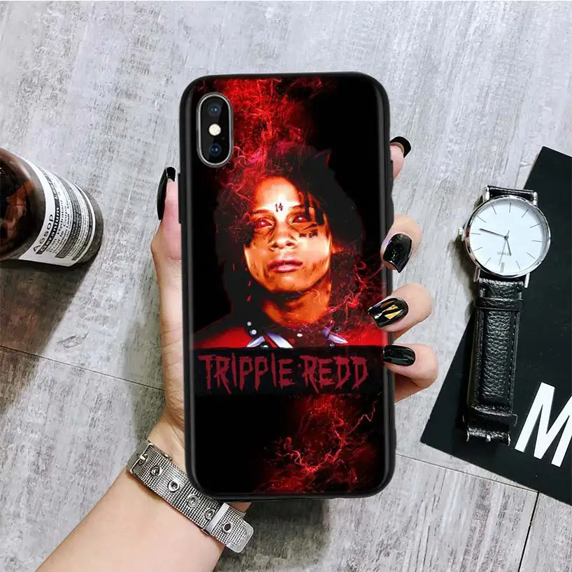 Trippie Redd Black Back Cover Phone Case For Apple IPhone 11 Pro XS MAX XR 7 8 6 6S Plus X 10 Ten 5 5S SE Coque Shell - Цвет: BA295-5