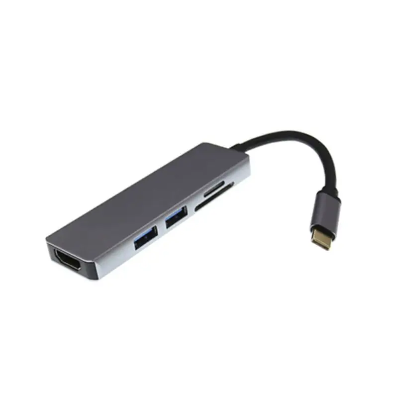 Кард-ридер тип-c к HDMI UHD тонкий USB-C микро/безопасные цифровые карты памяти адаптер концентратор кабель