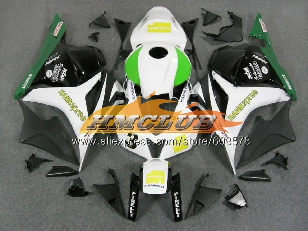 No. 22 Injection For HONDA CBR600RR 2009 2010 2011 2012 Gloss White 75CL.2 CBR 600 RR CBR 600RR CBR600 RR 600 F5 09 10 11 12 Fairings - Цвет: No. 22