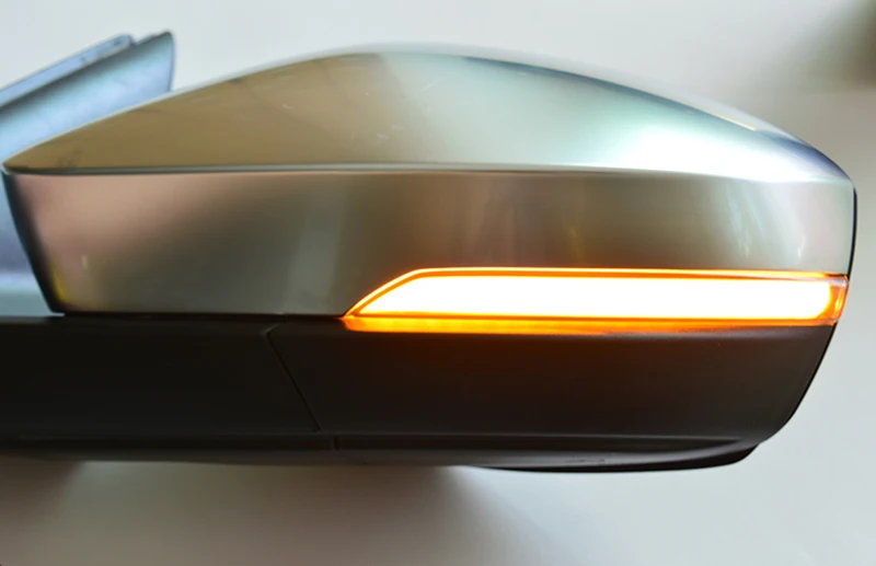 Для V W SKODA OCTAVIA T-ROC динамический мигалка светодиодный сигнал поворота кристалл лампа для Volkswagen боковое зеркало крышка светильник - Испускаемый цвет: Orginal Yellow