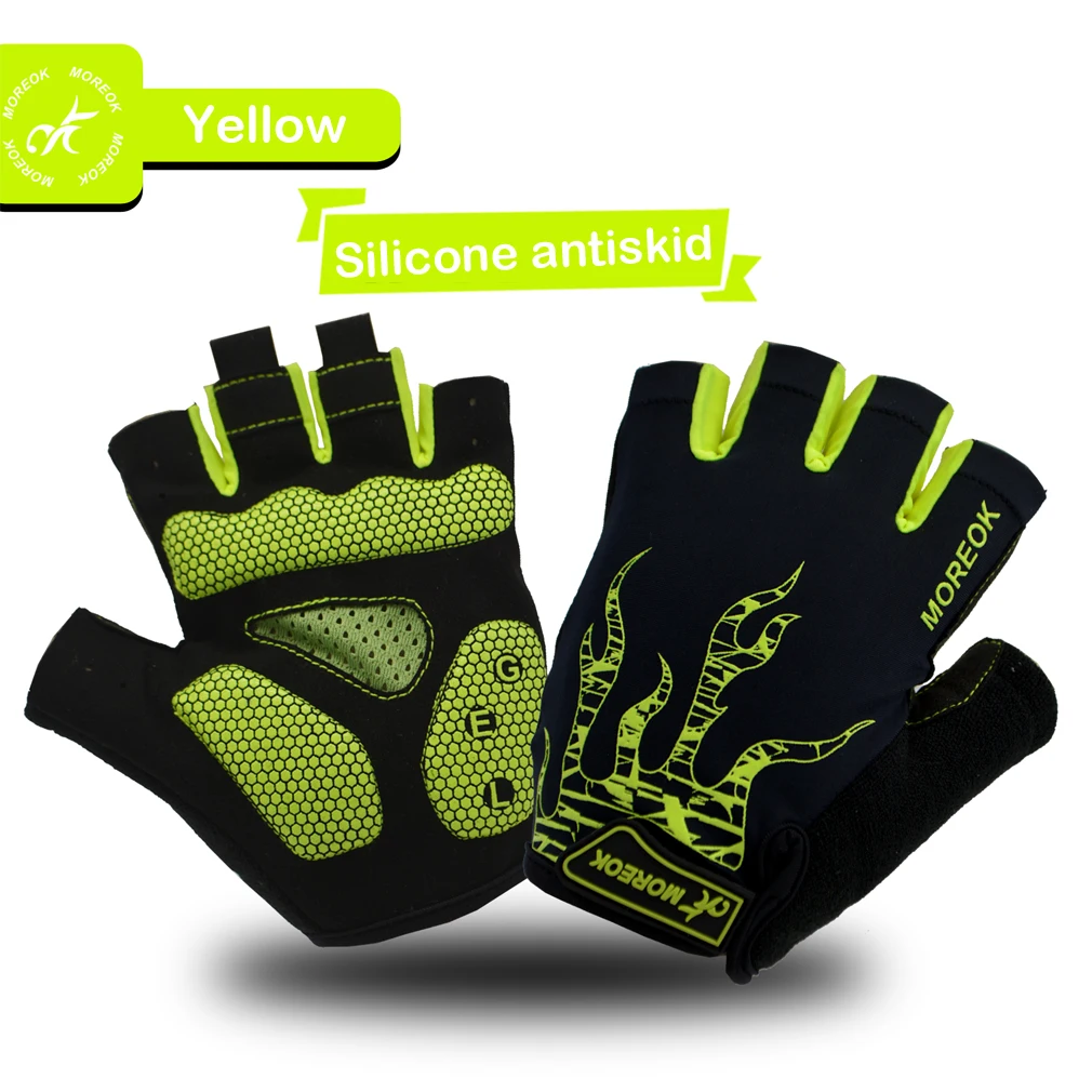 Новые противоскользящие велосипедные перчатки унисекс Мужские и женские уличный горный велосипед моющиеся перчатки с коротким пальцем спортивные перчатки