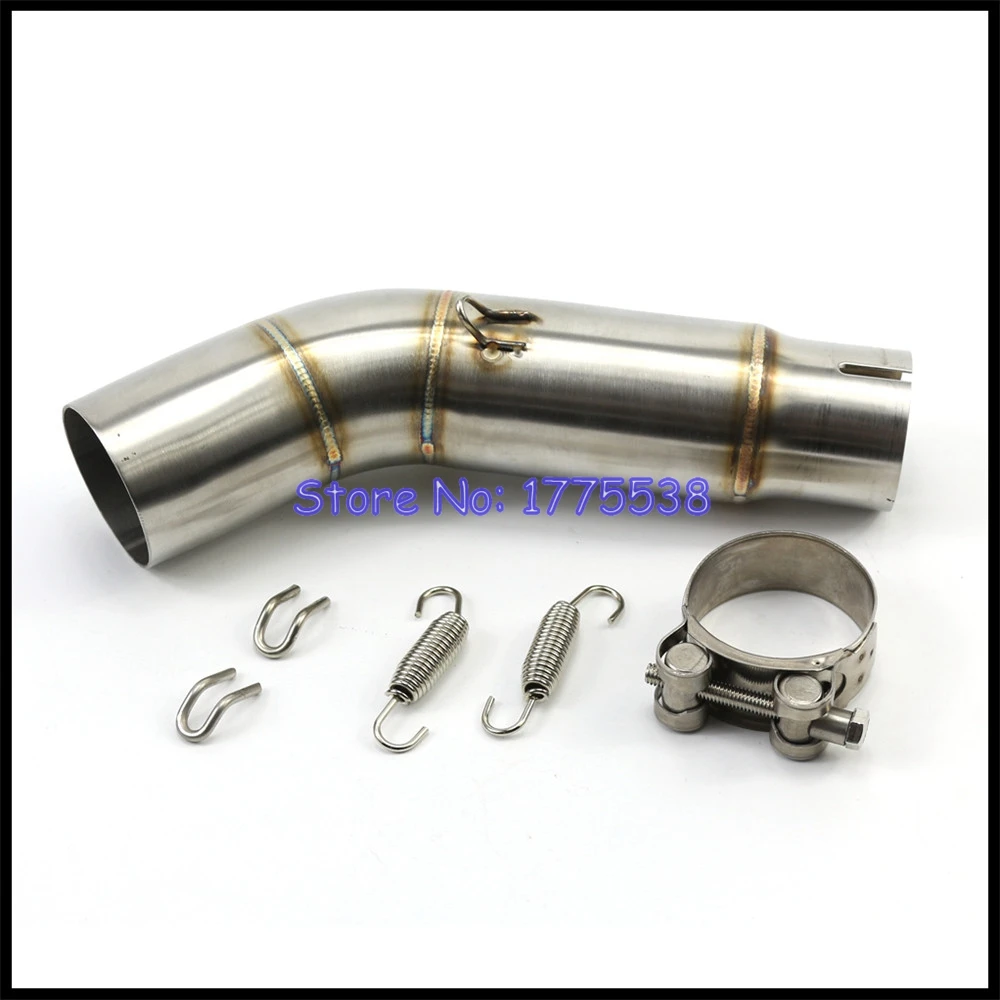 Stainless Steel Motorcycle Exhaust Silencer Link Pipe for Suzuki GSR750 2011-2020 Motorbike Muffler Connect Pipe Interface Tube - Image 3