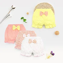 

Newborn Baby Panties Female 1-3 years olds Bow Dot Colorful Shorts Girls Outer Pants Small Middle-aged Children Hot Underwear