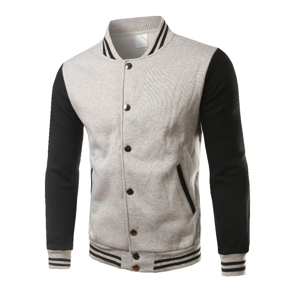 Brand White Varsity Baseball Jacket Men/Women 2020 Fashion Slim Fit Fleece Cotton College 
