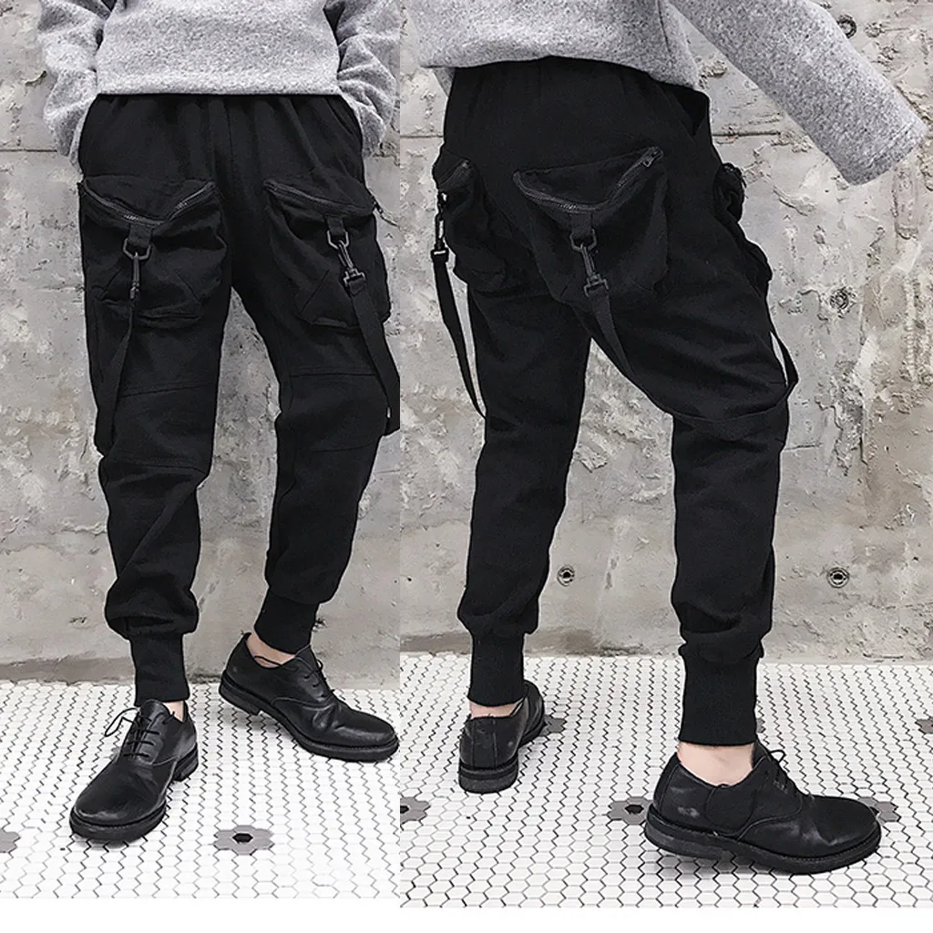 Джоггеры для мужчин брюки размера плюс модные повседневные Мягкие уличные спортивные штаны для бега на шнурке с принтом облегающие спортивные штаны