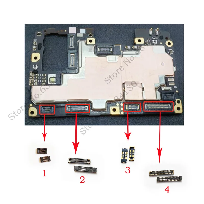 1PCS LCD Display Screen FPC Connector For Vivo Y11 2019 USB Charger Charging Contact Plug battery connector