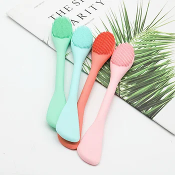

Silicone Facial Mask Brush Face Brush Double-headed Cleansing Makeup Remover Face Brush Cleansing Brush Beauty Tools
