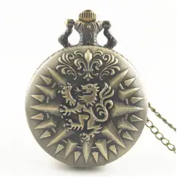 Уникальный Унисекс Винтажный античный круглый циферблат кварцевые карманные часы ожерелье кулон часы для мужчин женские лучшие подарки