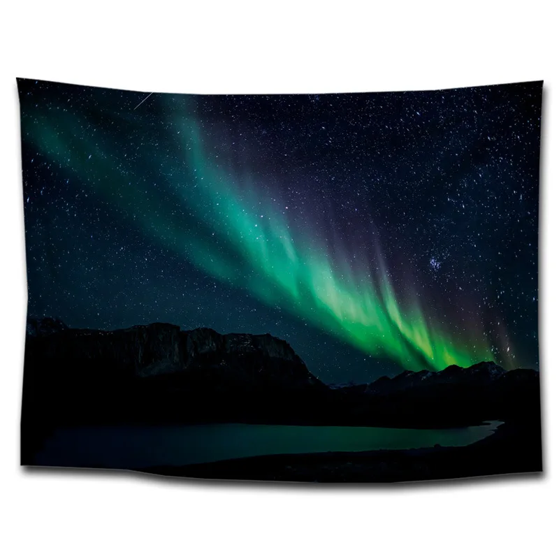 

Manufacturers Direct Selling Meteor Aurora Tapestry Printed Hanging Cloth Sit Blanket Background Cloth Beach Towel Home Hanging