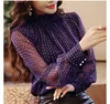 Women blouses 2022 spring and autumn new women's small shirt tops temperament lace bottoming shirt ► Photo 2/4