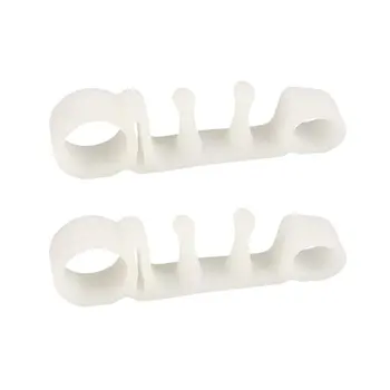 

A Pair Of 5 Finger Aligners Toe Separator Silicon Finger Protector Foot Bone Correction Easy To Adjust