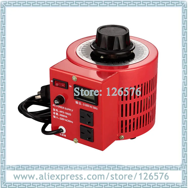 Input AC220V signal phase AC Voltage regulator 2000W APS-2000VA regulator power adjustable voltage output 0-300V
Input AC220V signal phase AC Voltage regulator 2000W APS-2000VA regulator power adjustable voltage output 0-300V