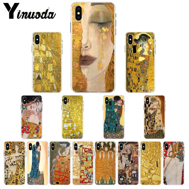 Новинка чехол Yinuoda Gustav Klimt для телефона iPhone 8 7 6 6S Plus X XS MAX 5 5S SE XR 11 pro max | Мобильные