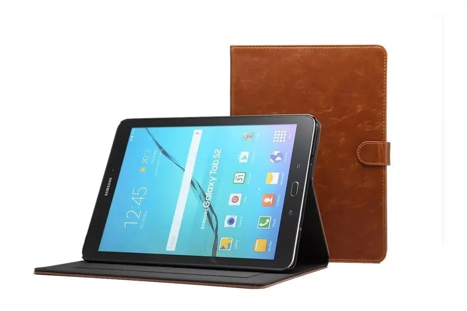 Чехол-книжка для samsung galaxy Tab S2 9,7 T815 T810 из искусственной кожи, жесткий чехол для планшета, чехол-кошелек для samsung sm T810, Роскошный чехол