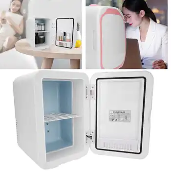

6L Mini Makeup Fridge Household Car Cosmetics Refrigerator Makeup Electric Cooler Beauty Cosmetics Skin Care Supplie Storage