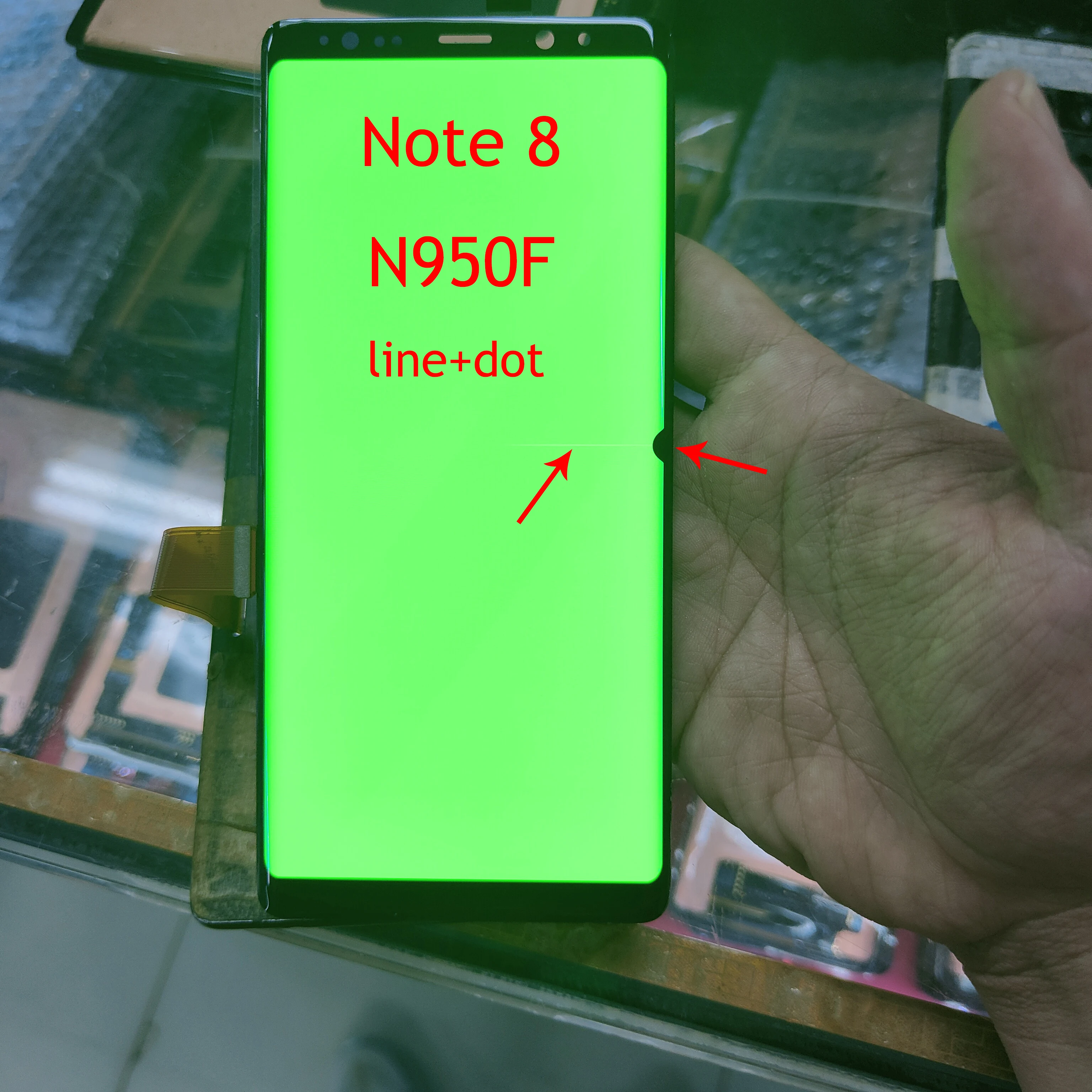 Original Refurbished Defect point burn and Must lines For Samsung Galaxy Note 8 N9500 N9500F LCD Display Touch Screen Digitizer | Мобильные