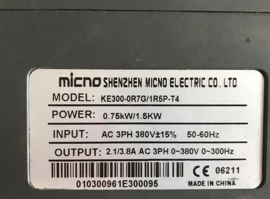 KE300-0R7G/1R5P-T4 б/у в хорошем состоянии инвертор