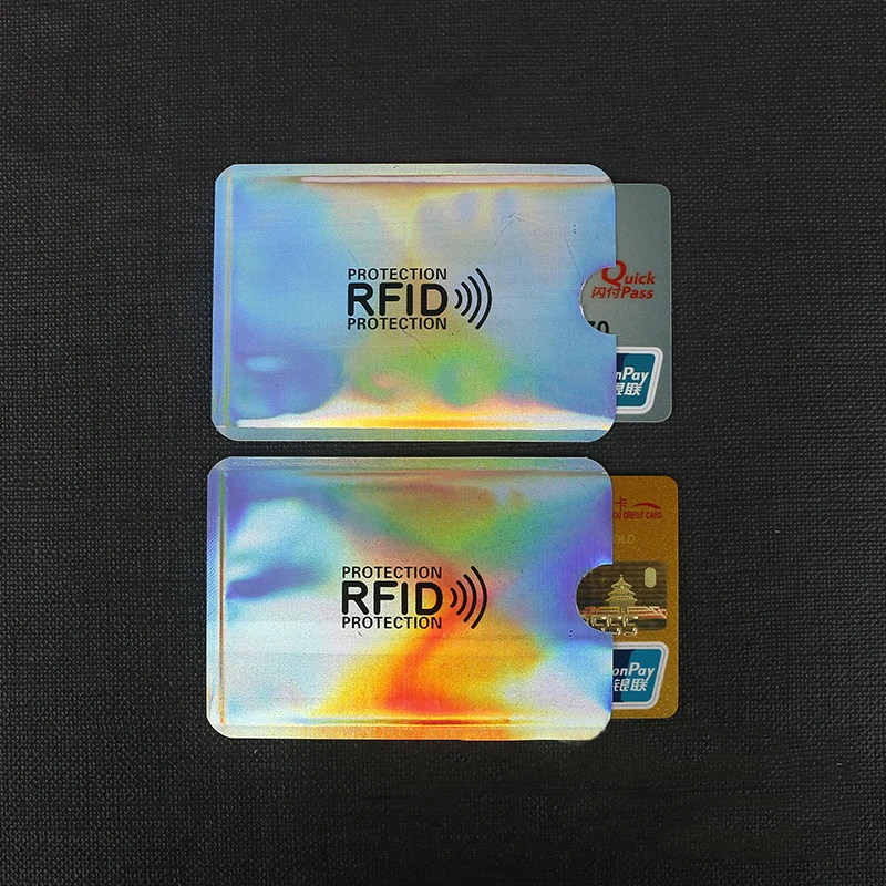 Чехол для банковских карт с блокировкой Rfid 6x9 3 см|Принадлежности самообороны| |