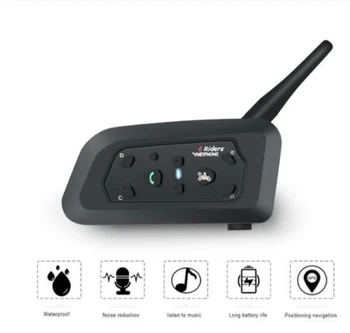 

Motorcycle Intercom Helmet Headset Motorcycle Rider Waterproof Wireless Bluetooth Intercom Moto Headset Interphone