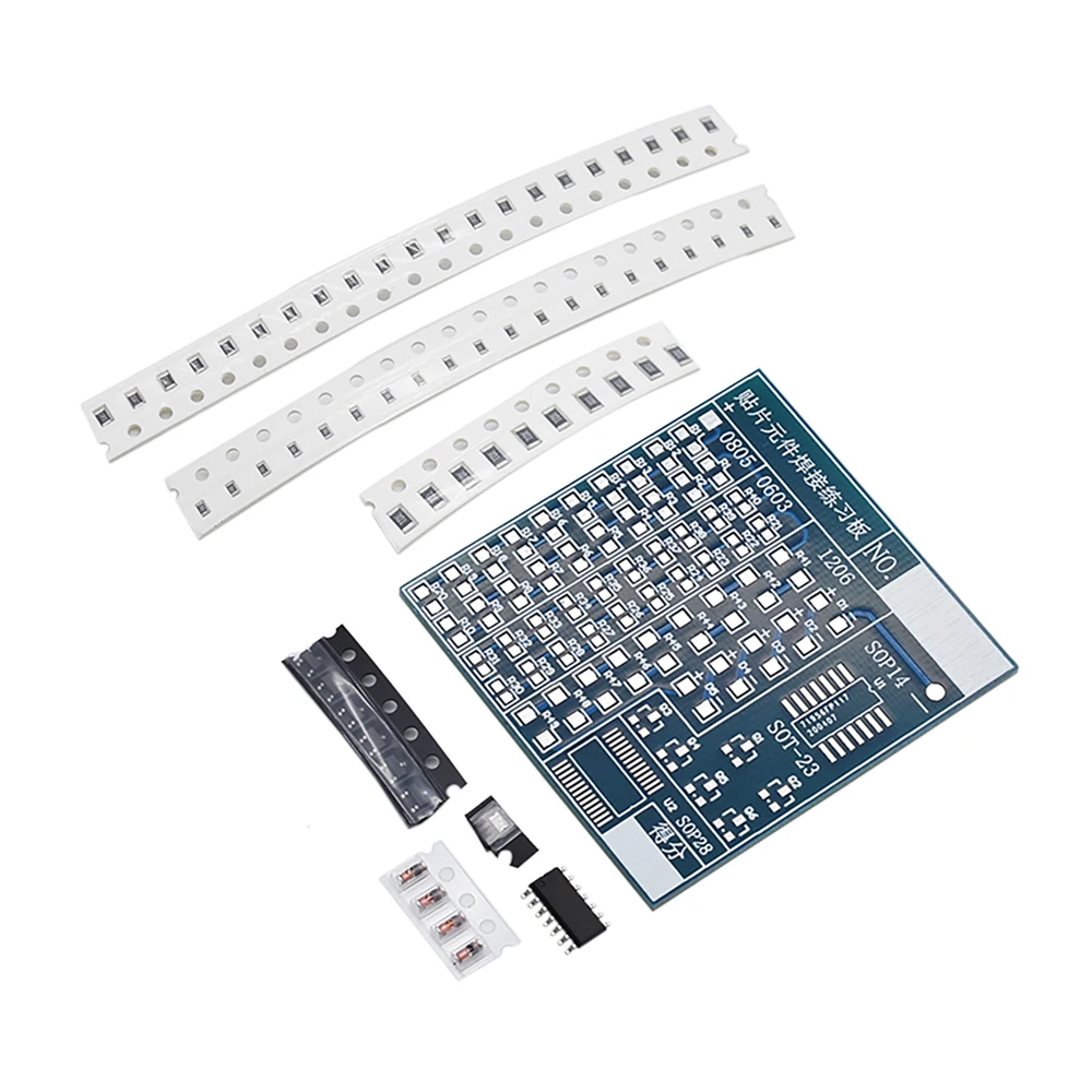 DIY печатная плата SMT SMD паяльная доска Kit Fanny Skill тренировочный электронный костюм 77