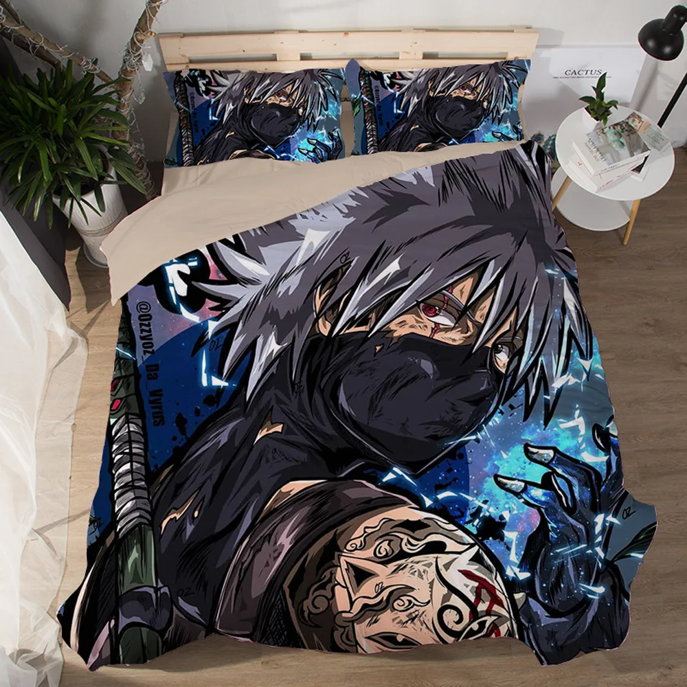 

Duvet Cover Cartoon Death Celebrity Hero One Piece Super Saia 3pcs British Style Family student dormitory Quilt cover pillowcase