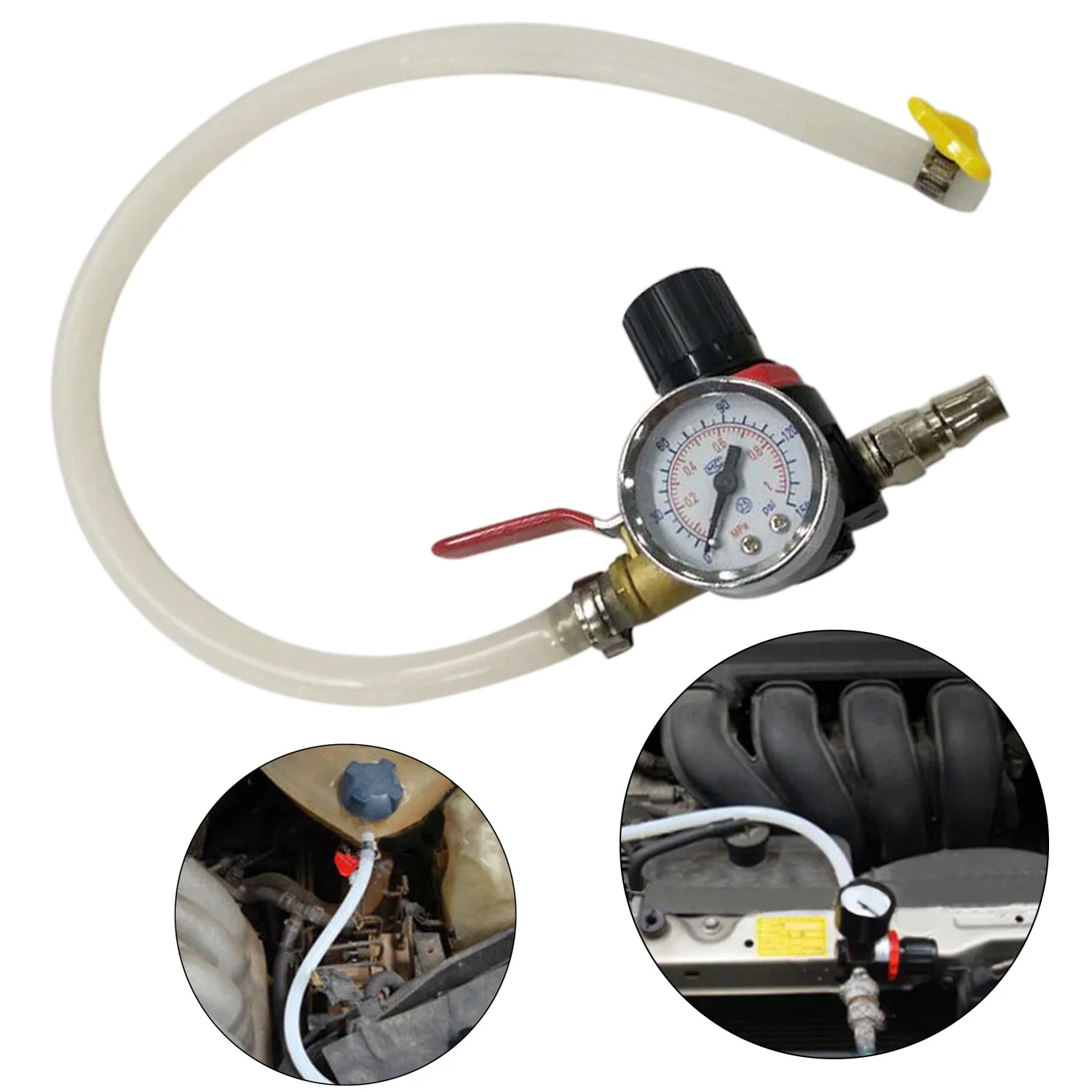 

Vehicle Car Cooling Radiator Leak Pressure Tester Pipe Water Tank Detect Tool