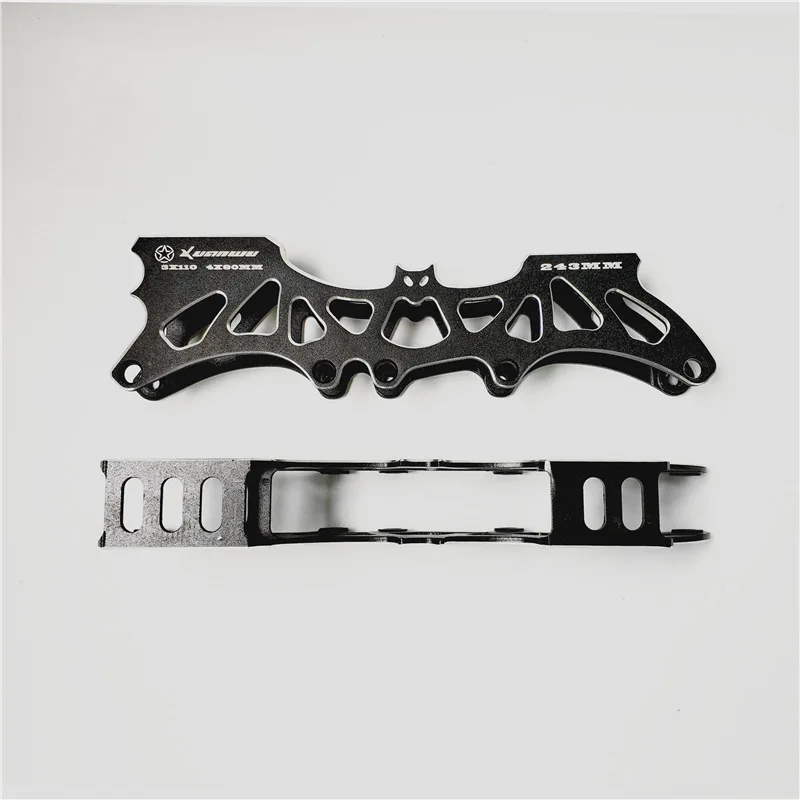 

Batman 3*110MM / 4*80MM 243mm Multiple-use Speed Slalom Roller Skates Base Inline Sakte Frame M7 Alloy CNC for SEBA High PS T80