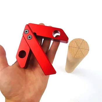 

Carpenter red right angle center ruler wire gauge measurement tool woodworking instrument center marking accuracy 45/90 degrees