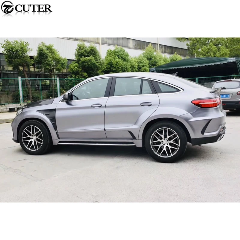 W292 GLE Coupe GLE63 TC стиль широкий автомобильный комплект кузова из углеродного волокна PP передний бампер задний бампер капот двигателя для Benz W292 GLE Coupe