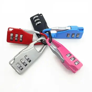 

1Pcs Random Colors Padlock Mini Luggage Bag Password Backpack Number Small Lock Combination Zipper Lock Multiple Lock Lock W3K9