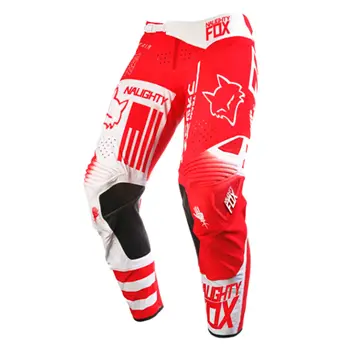 

Red/white NAUGHTY Fox MX 360 Pants - MX Motocross Dirtbike Offroad ATV MTB Racing Mens Gear